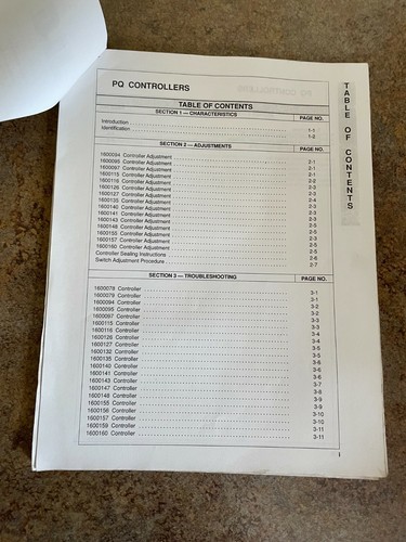 JLG P-Q Controls Technical Supplement Manual - Picture 2 of 3