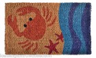 CRAB COIR DOORMAT - 18" X 30" - BEACH HOUSE WELCOME MAT
