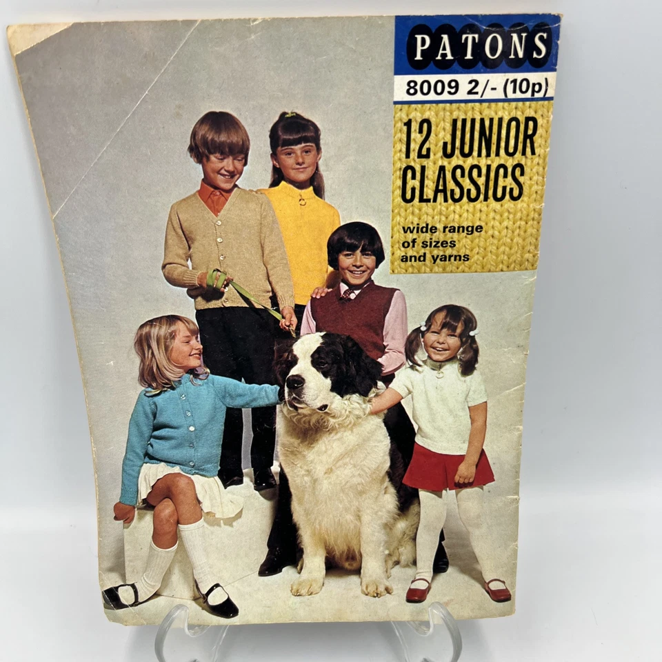 Patons Knitting Patterns Kids & Adults Jumpers Cardigans & Socks Vintage - Image 3 of 4