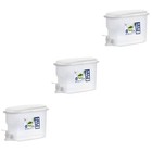 3pcs Sommer Wasserkrug Kunststoff Kaltwasserkessel transparenter Obst