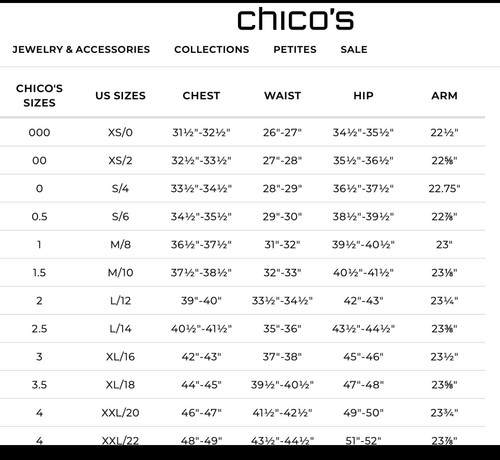 Chico’s abstrakte Bluse Damen 2 L 12 schwarz Frontdetail mit Ringakzent - Bild 9 von 9