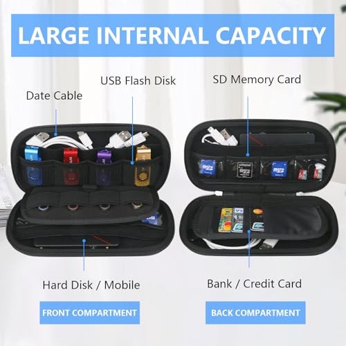 Digital Gadget Case Waterproof Memory Card Case Double Layers All-in-One - Afbeelding 2 van 6