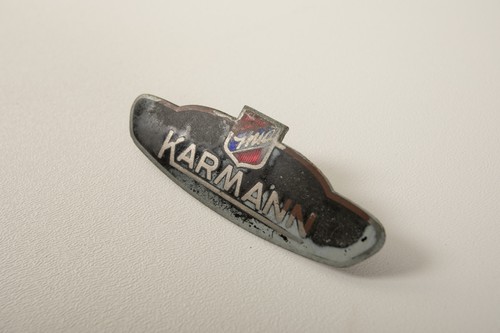 Karmann Ghia Emblem (R4A/JSF6) Volkswagen Enamel Fender Badge VW 1960-1974 - Picture 2 of 7