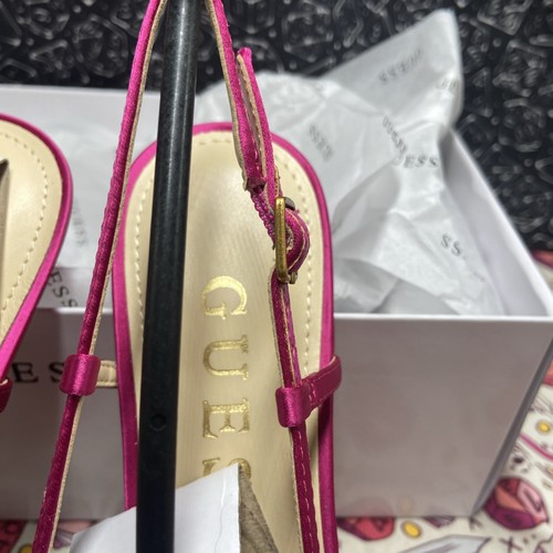 GUESS Women's Jesson 3 Pump 8.5 M Medium Pink 660 Slingback Pump Kitten Heel - Picture 3 of 14