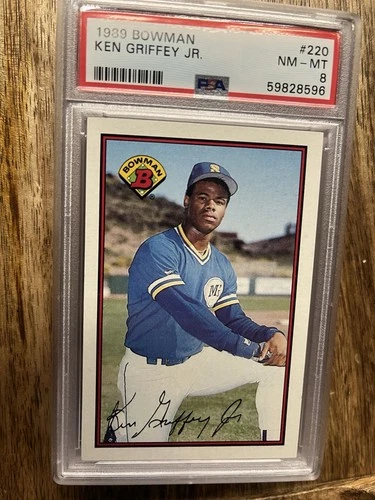 1989 Bowman Ken Griffey Jr #220 (RC) PSA 8