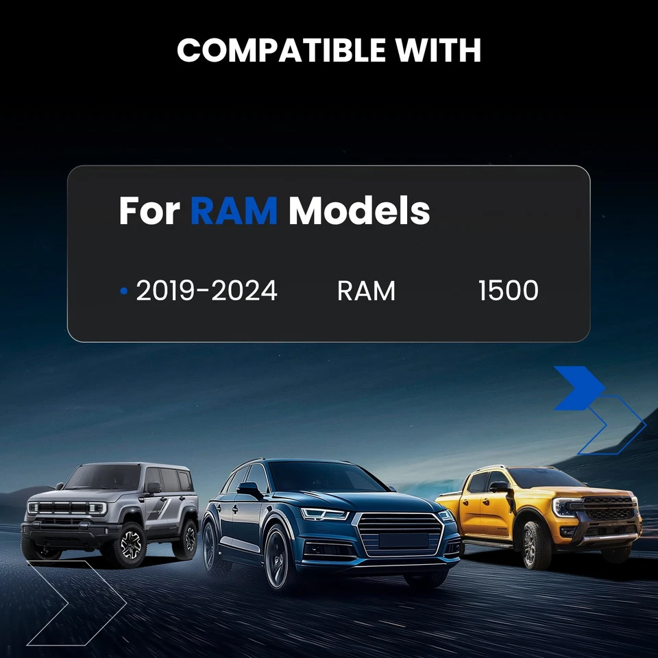 4 piezas espaciadores de rueda 6x5,5 buje centrado 2" 14x1,5 para Dodge Ram 1500 2019-2022 Foto 2 de 4