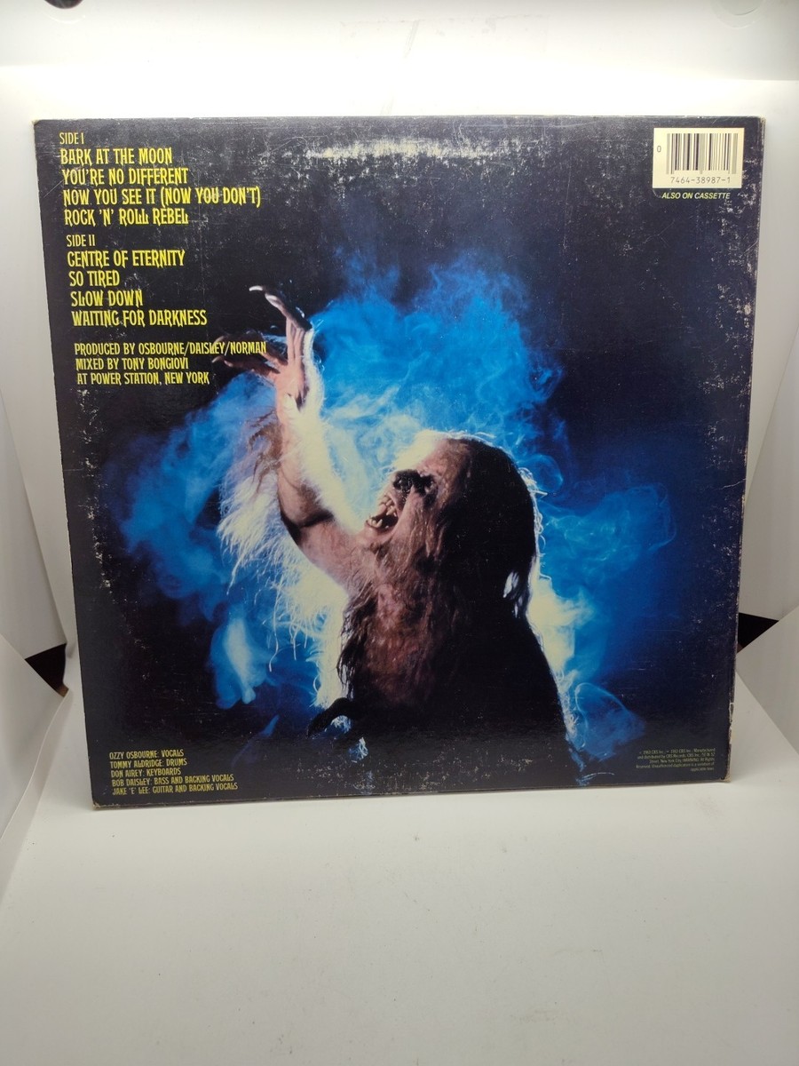 OZZY OSBOURNE- Bark At The Moon Vinyl LP CBS 1983 Hype