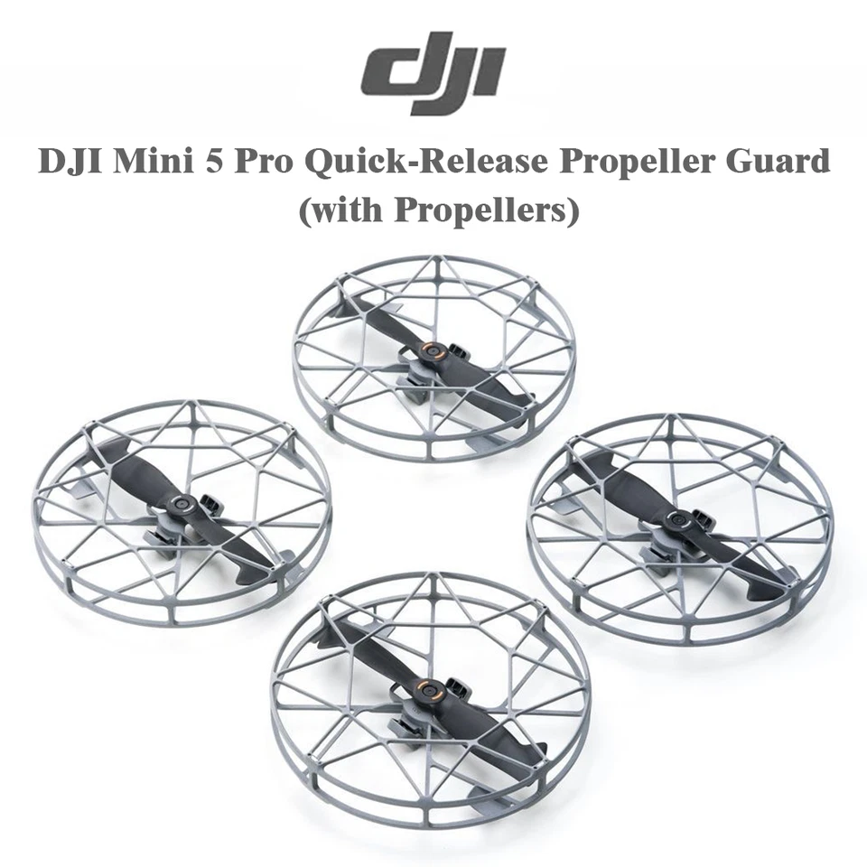 DJI Mini 5 Pro Quick-Release Propeller Guards w/Props – Mag Merge Storage&Safety