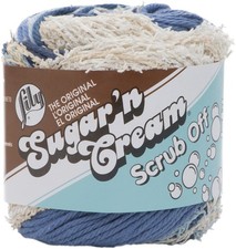 6 Pack - Lily Sugar'n Cream Yarn - Scrub Off-Denim - 102090-90006