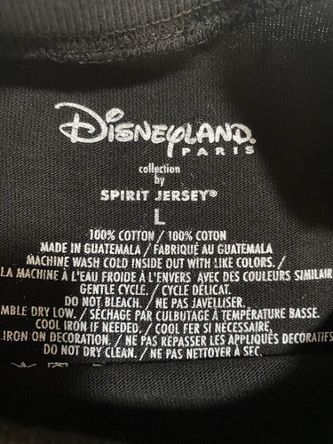Disneyland Paris Black Spirit Jersey Adult Large Excellent Condition! - Picture 3 of 5