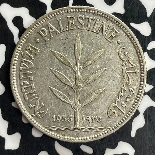 1935 Palestine 100 Mils Lot#C0987 Silver! Nice! - Picture 1 of 2