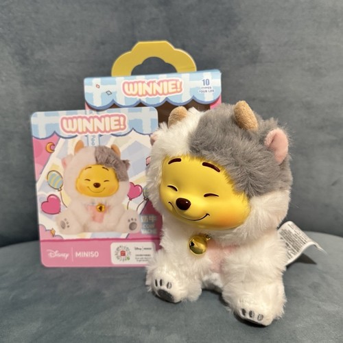 Miniso Disney Winnie the Pooh Vinyl Plush Pendant Opened Blind Box - Cow - Picture 9 of 13
