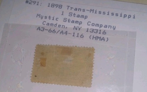 #291 1898 Trans-Mississippi Mystic Stamp Heritage Collection  - Bild 3 von 4