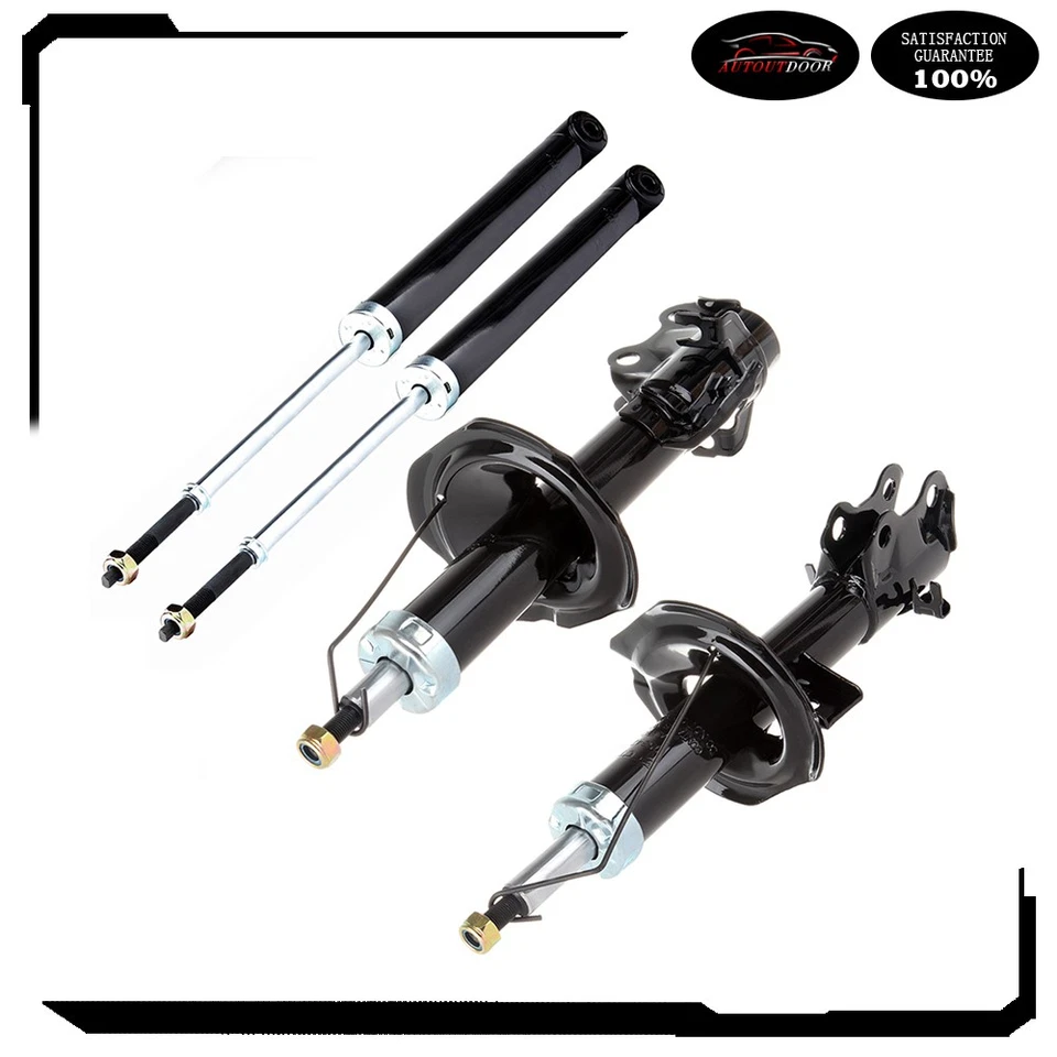 Front Rear Shocks Struts Absorber Set (4) For 2007-2010 2012 Nissan Tiida Versa - Image 2 of 4