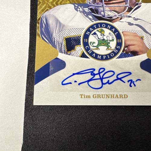 Tim Grunhard & Frank Stams Notre Dame 2017 Upper Deck Fighting Irish Auto Cards - Picture 6 of 15