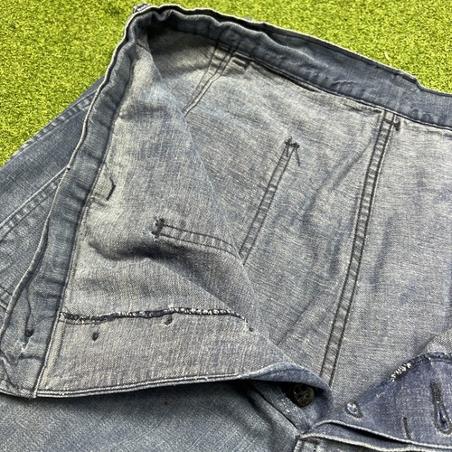 Vintage US Navy Sailor Pants 60s 70s Denim Boot Cut Button Fly Size 32 - Picture 12 of 24