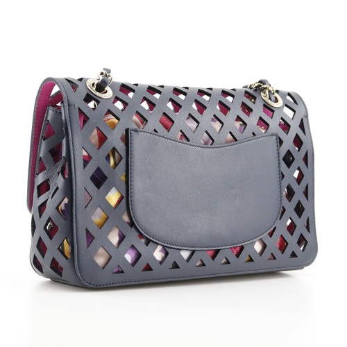 CHANEL ChainShoulder Shoulder Bag AS2376 punching Navy blue Calfskin Women - 第 3/9 張圖片