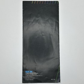 GCE Vectrex Arcade System Model HP-3000 OEM Owner's Manual & High Performance