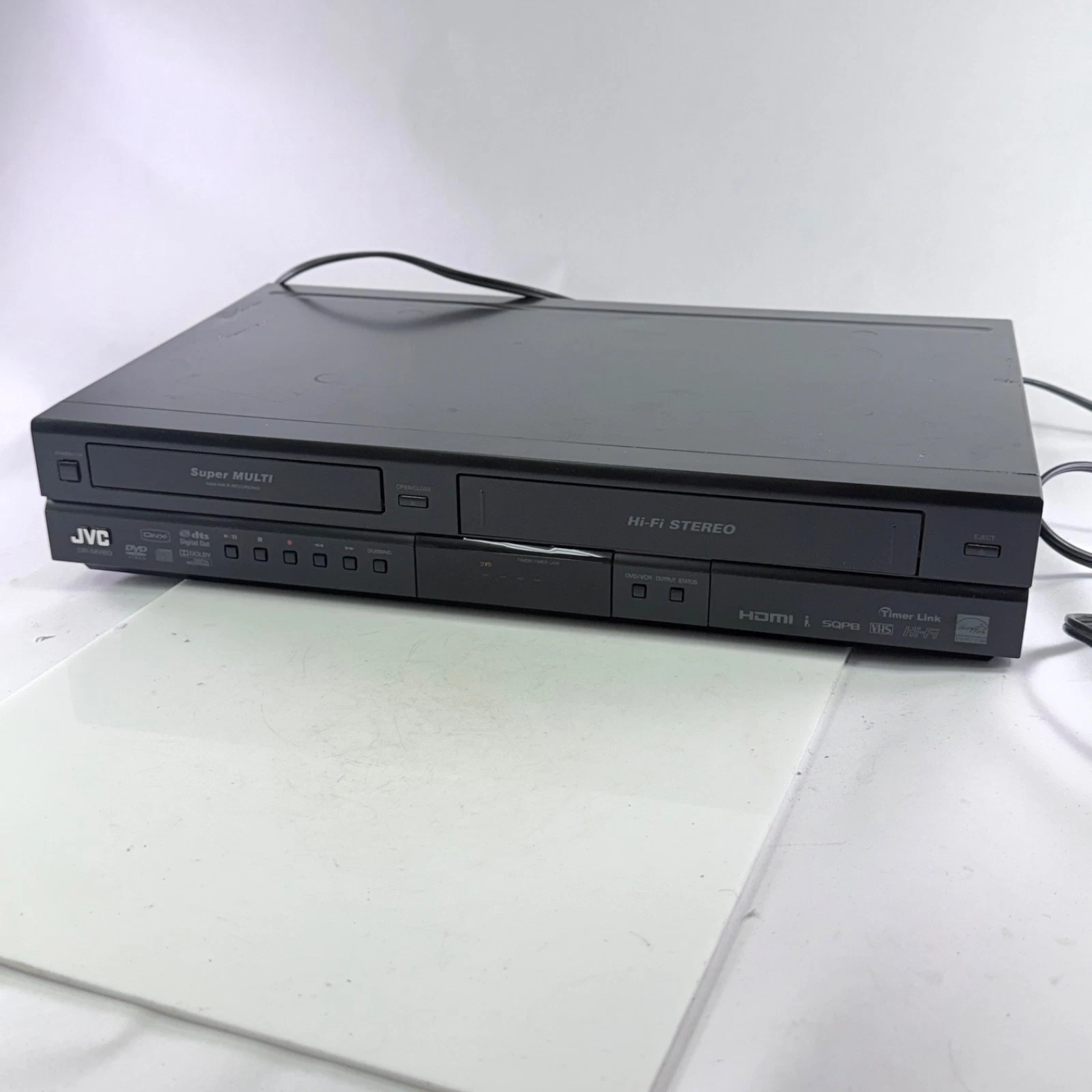 JVC DR-MV80B DVD Recorder VHS VCR Combo HDMI 1080p Upconversion Tested Working