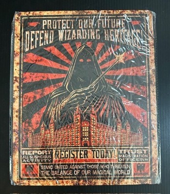 Wizarding Heritage Tin Sign, Wizarding Trunk, Harry Potter, Darkest Market HP