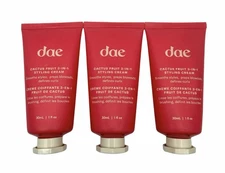 Dae Cactus Fruit 3 in 1 Styling Cream 1 OZ LOT OF 3 NEW Holiday Stocking Gift