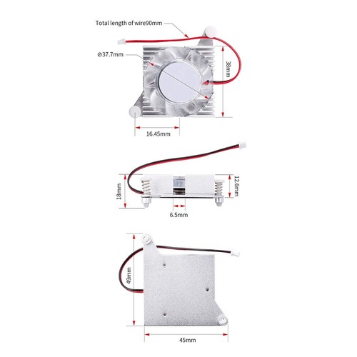Für 5 Plus Integrierte Aluminium-KüHlköRper, Aktiver KüHlventilat9842 - Bild 8 von 8