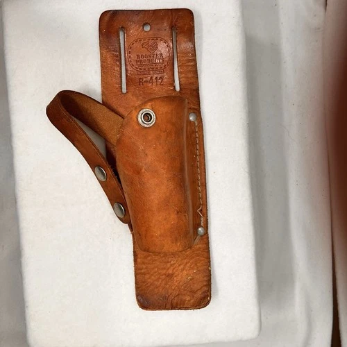 Rooster Products R-412 Leather Tool Belt Pouch Holder /Holster - VINTAGE