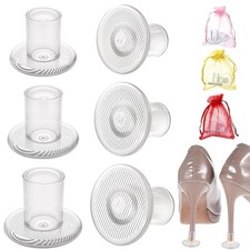 YUXIANLB 6 Pairs Clear High Heel Protectors, 3 Size Heel Protectors for Grass...