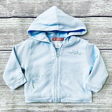 Gymboree Baby Blue Wish Flower Zip Up Hoodie in Girl  s Sz 12-18M