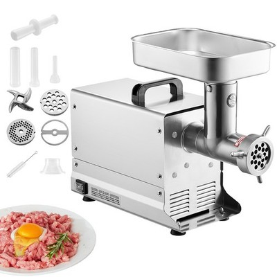 780lb/h Electric Meat Grinder #22 Commercial Heavy Duty Sausage Maker Mincer