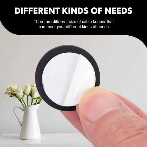 20 Pcs Datenkabelklemmefixiergerät Kabel-Organizer Für Den Schreibtisch - Photo 6/12
