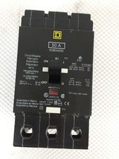 SQUARE D EGB34050 50 AMP 480 VOLT 3 POLE BREAKER...180