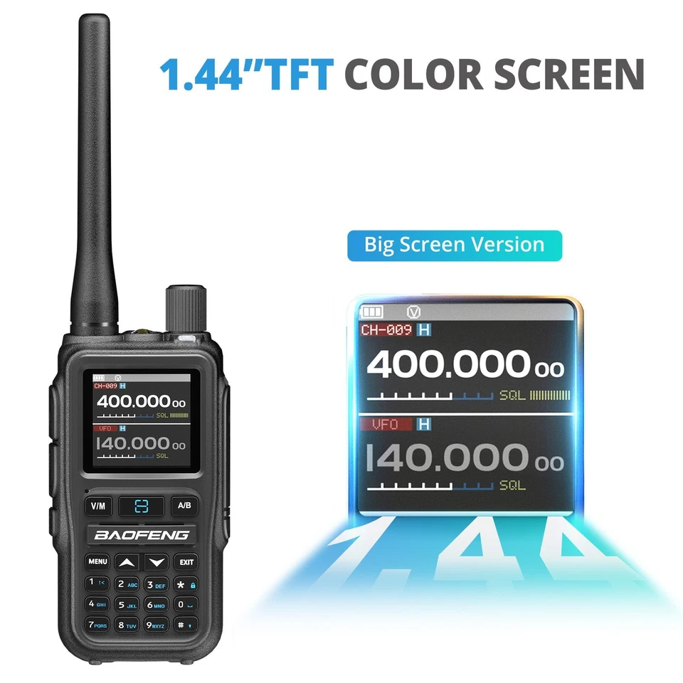 Baofeng UV5R Mini Dual-band Radio VHF UHF Double PTT Key USB C APP Programming - Image 2 of 4