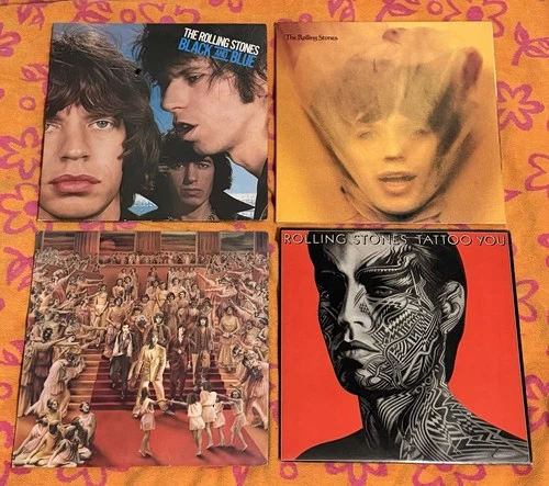 Rolling Stones LOT OF 4 LP  Goats Head/Rock N Roll/ Black Blue/ Tattoo VG+ to EX