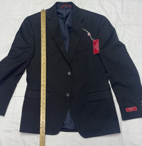 Chaps  Blazer JacketMen’s 38S Sport Slim Fit  Coat /  Short Black W Gray - Picture 7 of 11