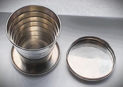 Antique Silver Collapsible Beaker Cup Gorham Manufacturing Co 1918 Birmingham - Picture 8 of 18