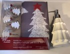 Holiday Fir Tree 70-Inch x 72-Inch Shower Curtain-Hooks Set, Soap dispenser XMas