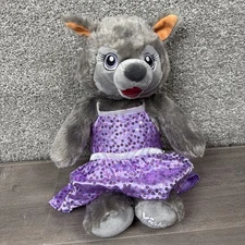 Build A Bear Great Wolf Lodge Violet The Wolf Plush Stuffed Animal