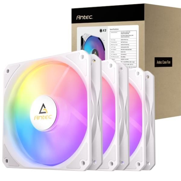 3 ventole p12 pwm argb white - Immagine 2