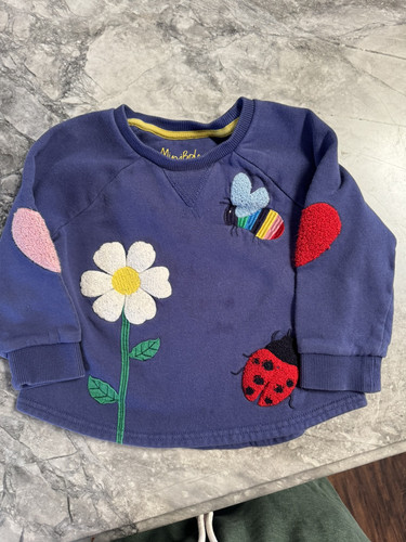 Mini Boden Sweatshirt Puffy Applikation