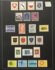 Beautiful Liechtenstein Collection on Homemade Album Pages to 1990 - $200+ Scott