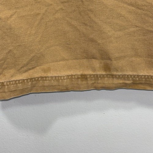 LL Bean Chore Field Coat Men's Large Flannel Lined Canvas Barn Jacket Tan READ.. - Picture 12 of 15
