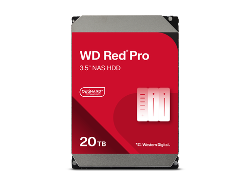 Disco duro interno Western Digital 20 TB WD Red Pro NAS HDD - 7200 RPM, SATA 6 G - Imagen 1 de 3