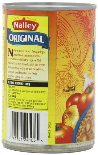 Nalley Original Chili con Carne mit Bohnen, 14-Unzen Dosen (8er Pack) - Bild 5 von 9