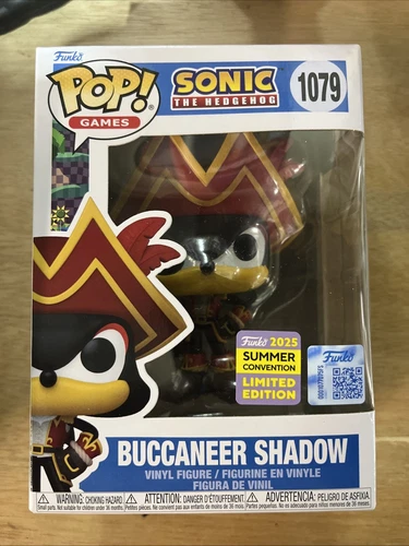 Funko Pop Sonic The Hedgehog Buccaneer Shadow 1079 Summer Convention 2025