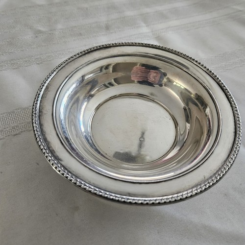WALLACE STERLING Vintage BOWL Dentile & Rope Border. 81 Gr - Picture 2 of 8