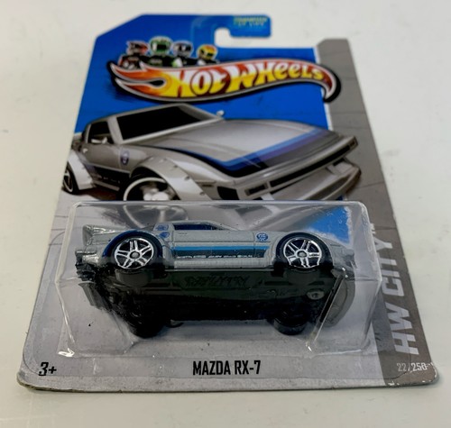 Hot Wheels Mazda RX-7 Error!! Treasure Hunt HW City Silver Long Card 22/250 - Picture 9 of 13