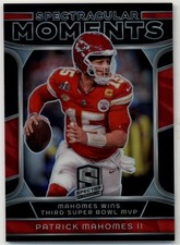 2024 Panini Spectra Spectracular Moments #9 Patrick Mahomes II /125 Chiefs MVP