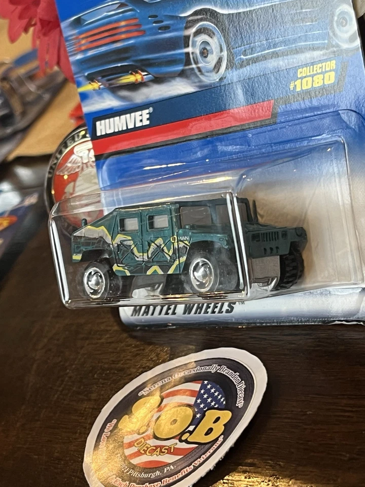 Hot Wheels 2001 Hummer Humvee Green Diecast SEALED NM Condition - Image 4 of 4
