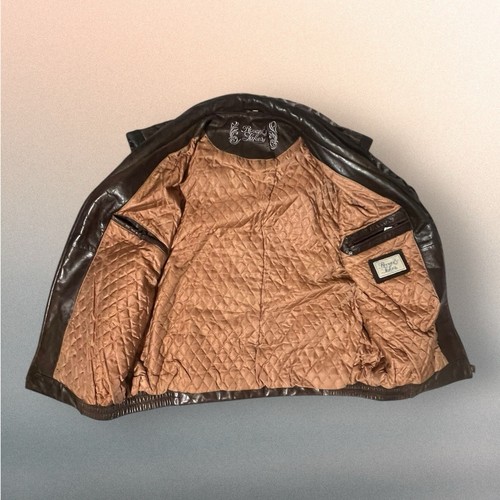 Gilet moto vintage Rover & Lakes Germany in pelle marrone taglia 58/XL - Foto 8 di 16